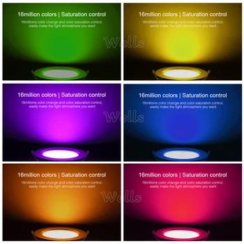 FUT069 smart 15W RGB+CCT Round LED Downlight Dimmable IP54 Waterproof AC100-240V Reccessed indoor Light Fut089 FUT092 B8 remote
FUT069 smart 15W RGB+CCT Round LED Downlight Dimmable IP54 Waterproof AC100-240V Reccessed indoor Light Fut089 FUT092 B8 remote