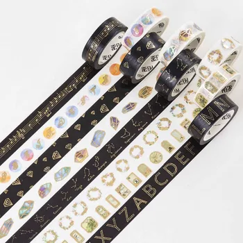 1.5 cm * 7 m shiny life series Hot stamping washi tape children diy Diary decoration masking tape stationery scrapbooking tool
1.5 cm * 7 m shiny life series Hot stamping washi tape children diy Diary decoration masking tape stationery scrapbooking tool
