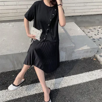 Poungdudu maternity pregnant women dress chiffon irregular ins super fire dress loose large size summer pleated skirt 2019 new
Poungdudu maternity pregnant women dress chiffon irregular ins super fire dress loose large size summer pleated skirt 2019 new