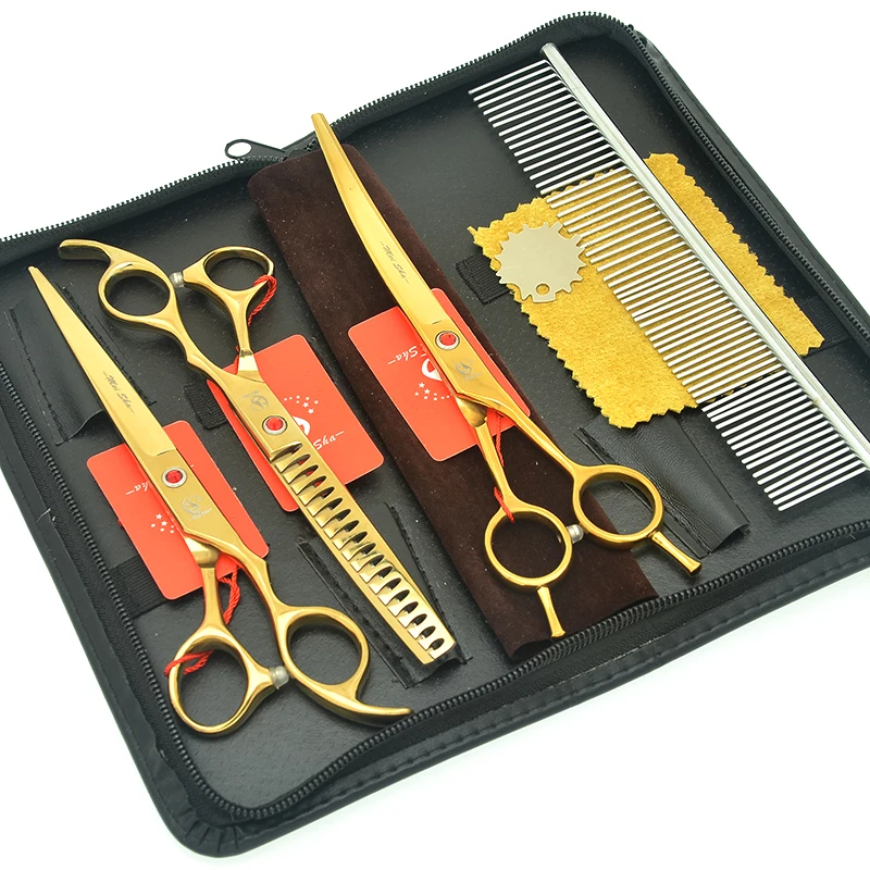 Meisha 7 inch Japan 440c Pet Dog Grooming Scissors Up Curved Shears Sharp Edge Animals Cat Hair Cutting Barber Tools Kit HB0219
Meisha 7 inch Japan 440c Pet Dog Grooming Scissors Up Curved Shears Sharp Edge Animals Cat Hair Cutting Barber Tools Kit HB0219