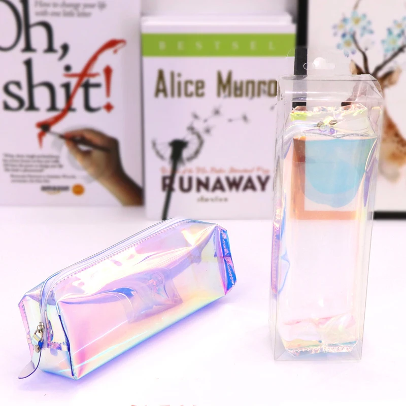 Transparent Kawaii Creative Laser Pen Storage Box Simple PU School Supplies Stationery Gift School Cute Storage Box Office
Transparent Kawaii Creative Laser Pen Storage Box Simple PU School Supplies Stationery Gift School Cute Storage Box Office