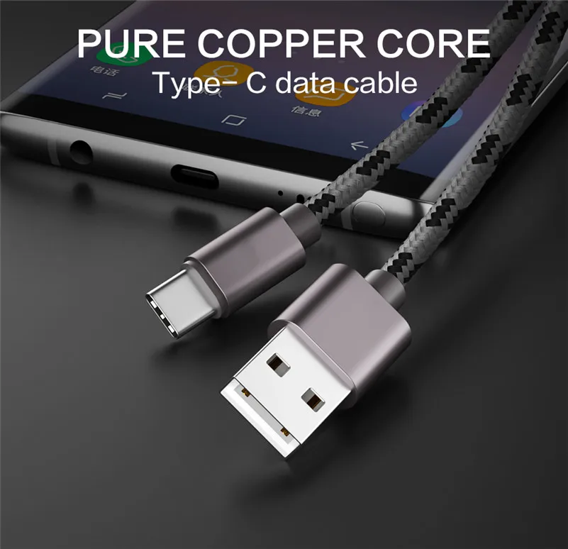 Type C Fast Charging Micro USB Cable Type-c 3.1 Data Cord Phone Charger for Samsung S9 S8 Note 8 Xiaomi Huawei for IPhone X 8 7
Type C Fast Charging Micro USB Cable Type-c 3.1 Data Cord Phone Charger for Samsung S9 S8 Note 8 Xiaomi Huawei for IPhone X 8 7