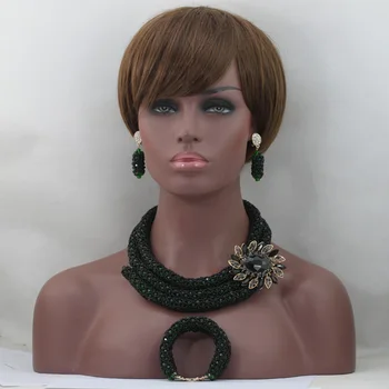 Fashion Black Beads Necklace Women African Jewelry Sets Mix Green Crystal Black Bridal Jewelry Set for Party Free Shipping WD381
Fashion Black Beads Necklace Women African Jewelry Sets Mix Green Crystal Black Bridal Jewelry Set for Party Free Shipping WD381