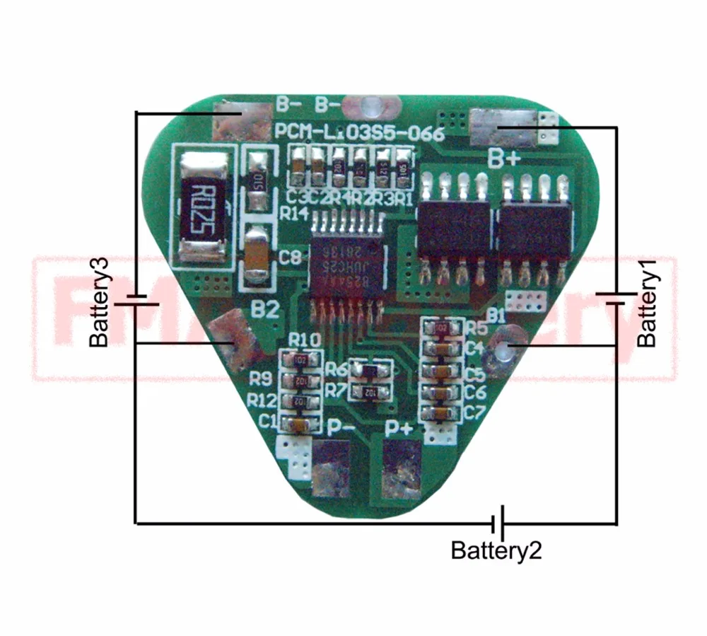Protection Circuit Module Square PCM for 3S 10.8v 11.1v Li-ion Li-Po Battery Charging/Discharging/Short Circuit Control 4-7A SMF
Protection Circuit Module Square PCM for 3S 10.8v 11.1v Li-ion Li-Po Battery Charging/Discharging/Short Circuit Control 4-7A SMF