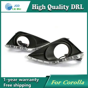 Free shipping ! 12V 6000k LED DRL Daytime running light case for Toyota Corolla 2006-2009 Fog lamp frame Fog light Car styling
Free shipping ! 12V 6000k LED DRL Daytime running light case for Toyota Corolla 2006-2009 Fog lamp frame Fog light Car styling