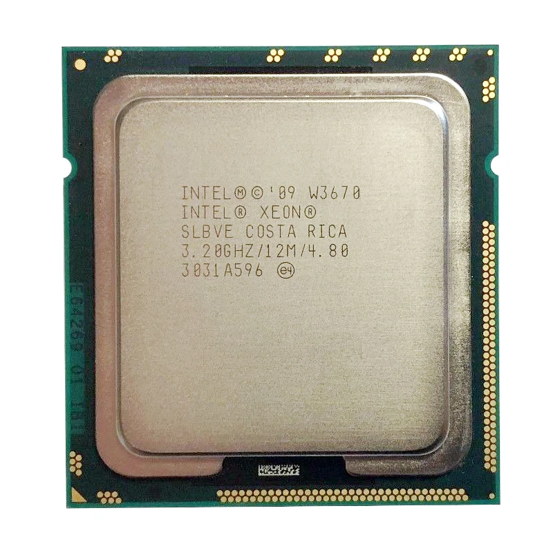 Intel Xeon W3670 3.2-3.46 GHz 12M 6 Core 12 thread LGA 1366 X58=i7-970 Processor
Intel Xeon W3670 3.2-3.46 GHz 12M 6 Core 12 thread LGA 1366 X58=i7-970 Processor