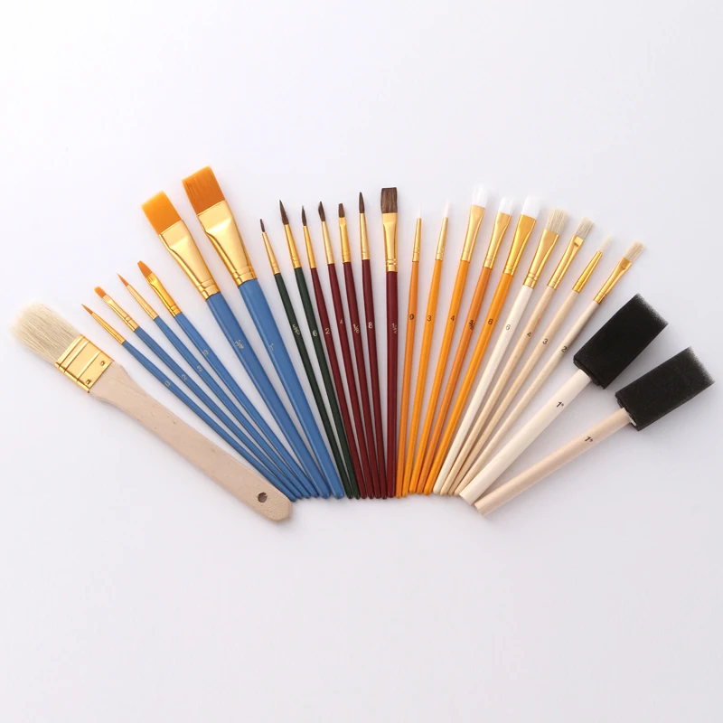 Multifunctional Paint Brush Set Nylon Hair Painting Brushes Oil Acrylic Brush Watercolor Pen Art Supplies For Student 25pcs/lot
Multifunctional Paint Brush Set Nylon Hair Painting Brushes Oil Acrylic Brush Watercolor Pen Art Supplies For Student 25pcs/lot
