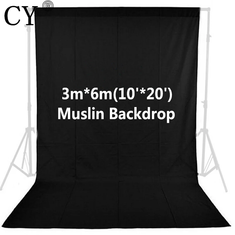 Photo Studio Muslin Background Backdrop 10ft x 20ft/3m x 6m Black Photo Studio Solid 100% Cotton Photographic PSB1B
Photo Studio Muslin Background Backdrop 10ft x 20ft/3m x 6m Black Photo Studio Solid 100% Cotton Photographic PSB1B