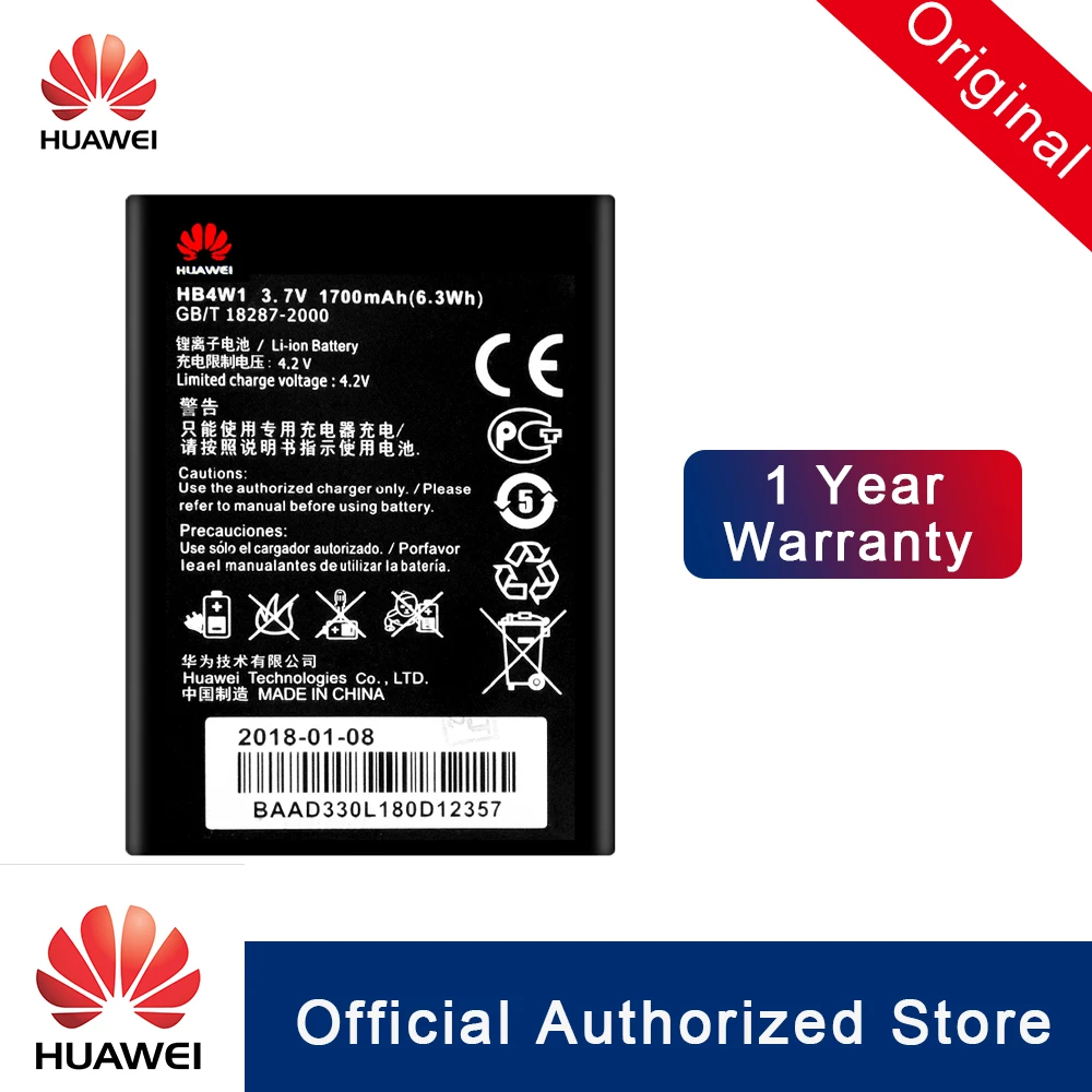 Huawei 100% Original HB4W1 Battery For Huawei Y3 II Battery A199 G700 Ascend G510 G520 G525 Y210 Y530 C8813 C8813Q C8813D T8951
Huawei 100% Original HB4W1 Battery For Huawei Y3 II Battery A199 G700 Ascend G510 G520 G525 Y210 Y530 C8813 C8813Q C8813D T8951