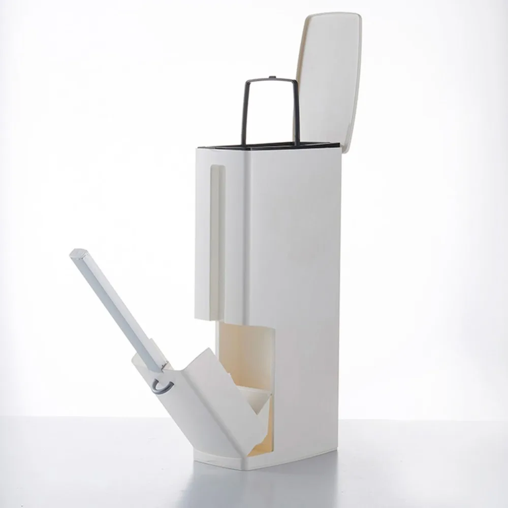6L Narrow Plastic Trash Can Set with Toilet Brush Bathroom Waste Bin Dustbin Trash Cans Garbage Bucket Garbage Bag Dispenser
6L Narrow Plastic Trash Can Set with Toilet Brush Bathroom Waste Bin Dustbin Trash Cans Garbage Bucket Garbage Bag Dispenser