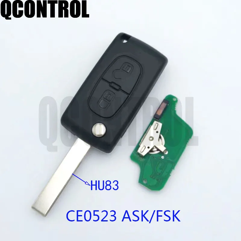 QCONTROL 2 Buttons Car Remote Key Fit for PEUGEOT 207 307 308 407 807 Expert Partner CC SW (CE0523 ASK/FSK, HU83)
QCONTROL 2 Buttons Car Remote Key Fit for PEUGEOT 207 307 308 407 807 Expert Partner CC SW (CE0523 ASK/FSK, HU83)