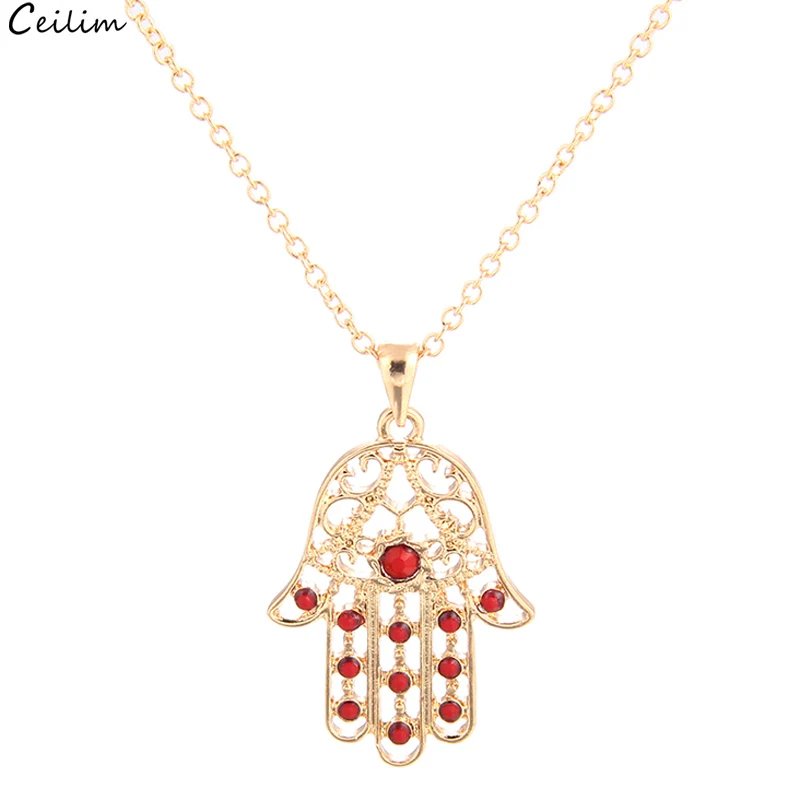 New Turkish Hamsa Necklace for Women Gold Color Lucky Fatima Hand Palm Pendant Necklace Vintage Statement Jewelry Gifts
New Turkish Hamsa Necklace for Women Gold Color Lucky Fatima Hand Palm Pendant Necklace Vintage Statement Jewelry Gifts