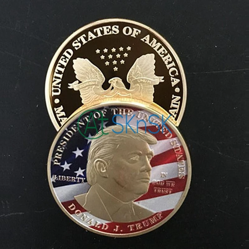1PCS/lot The 45th President 2016 U.S. JFK DONALD TRUMP Coin The United States president gold plated Coin Challenge Coins New
1PCS/lot The 45th President 2016 U.S. JFK DONALD TRUMP Coin The United States president gold plated Coin Challenge Coins New