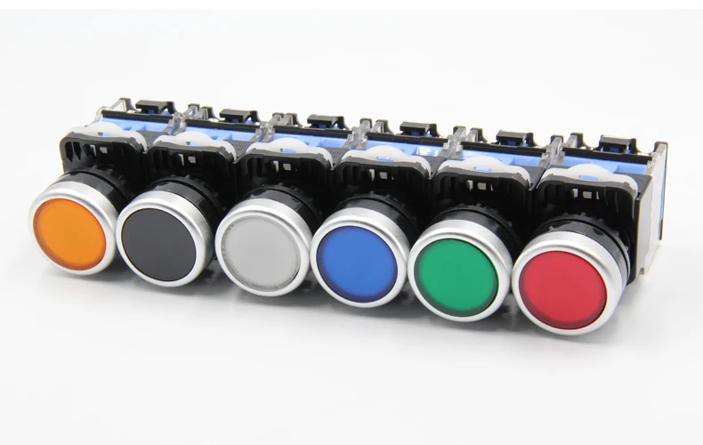 1PCS/ YT1766B Hole Size 22mm Plastic Self-locking Push Switch Voltage 12V/24V/220V 6 Colors Plane Button Copper plating silver
1PCS/ YT1766B Hole Size 22mm Plastic Self-locking Push Switch Voltage 12V/24V/220V 6 Colors Plane Button Copper plating silver
