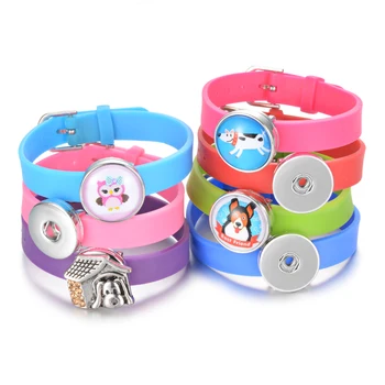 10PCS/Lot 10 Colors Colorful Silicone Gingersnaps Bracelet Adjustable bracelet fits 18mm Snap Button NN-713*10
10PCS/Lot 10 Colors Colorful Silicone Gingersnaps Bracelet Adjustable bracelet fits 18mm Snap Button NN-713*10