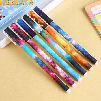6 pcs/set Color Gel pen Starry pattern Cute kitty hero Roller ball pens Stationery Caneta escolar Office school supplies CL-1035
6 pcs/set Color Gel pen Starry pattern Cute kitty hero Roller ball pens Stationery Caneta escolar Office school supplies CL-1035