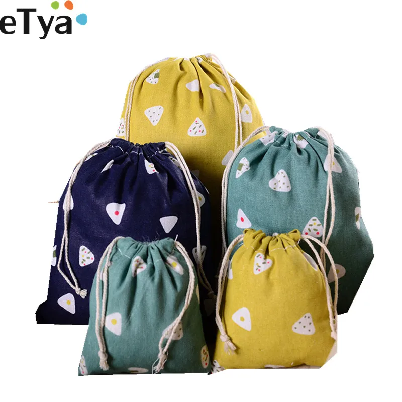 eTya Cotton Linen Drawstring Bags for Women Cute Travel Small Cloth Cosmetic Shoes Makeup Toiletry Wash Bag Organizer Pocket
eTya Cotton Linen Drawstring Bags for Women Cute Travel Small Cloth Cosmetic Shoes Makeup Toiletry Wash Bag Organizer Pocket