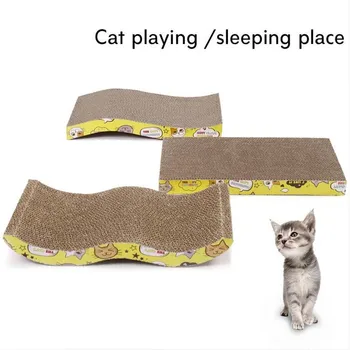 Corrugated Paper Cat Scratcher Catnip Cat Scratching Pad Board Mat Scratcher For Cats Kittens Pet Games Toys Accessories LY0004
Corrugated Paper Cat Scratcher Catnip Cat Scratching Pad Board Mat Scratcher For Cats Kittens Pet Games Toys Accessories LY0004