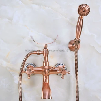 Antique Red Copper Bathroom Faucet Bath Faucet Mixer Tap Wall Mounted Hand Held Shower Head Kit Shower Faucet Sets Nna361
Antique Red Copper Bathroom Faucet Bath Faucet Mixer Tap Wall Mounted Hand Held Shower Head Kit Shower Faucet Sets Nna361