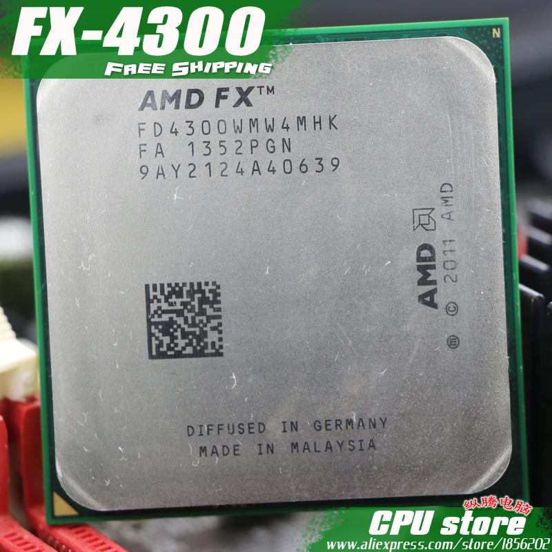 AMD FX 4300 AM3+ 3.8GHz/4MB/95W Quad Core CPU processor FX serial pieces FX-4300 (working 100% Free Shipping) sell fx 4100 4200
AMD FX 4300 AM3+ 3.8GHz/4MB/95W Quad Core CPU processor FX serial pieces FX-4300 (working 100% Free Shipping) sell fx 4100 4200