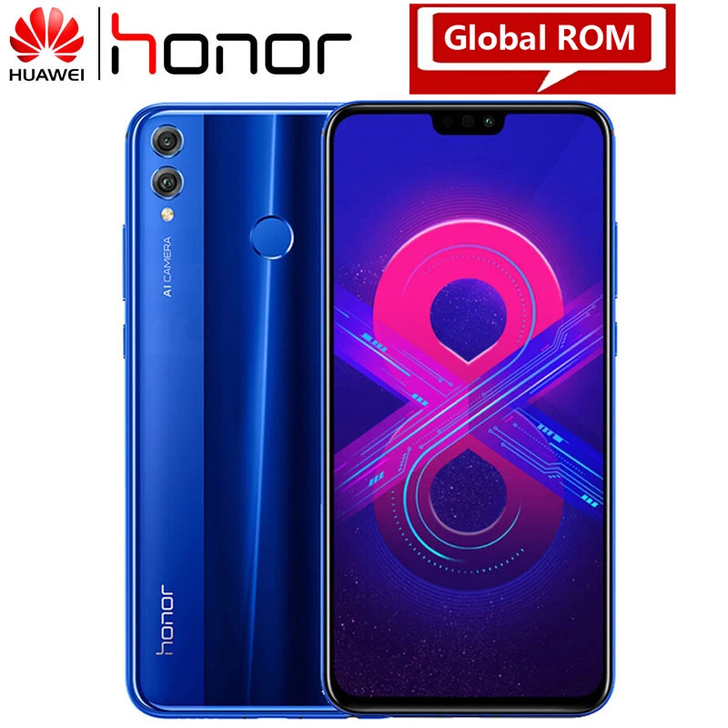 Huawei Honor Smartphone 8X Global Rom 6.5'' Full Screen OTA Update Mobile Phone Android 8.1 Octa Core Fingerprint ID PK Redmi
Huawei Honor Smartphone 8X Global Rom 6.5'' Full Screen OTA Update Mobile Phone Android 8.1 Octa Core Fingerprint ID PK Redmi