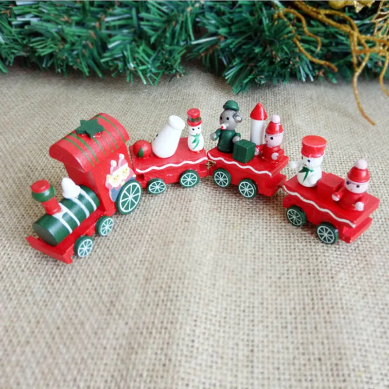 Cute Little Wood Christmas Train Toy Ornament Decoration Santa Claus Snowman Navidad Natal Train Decors Best For Xmas Kids Gift
Cute Little Wood Christmas Train Toy Ornament Decoration Santa Claus Snowman Navidad Natal Train Decors Best For Xmas Kids Gift