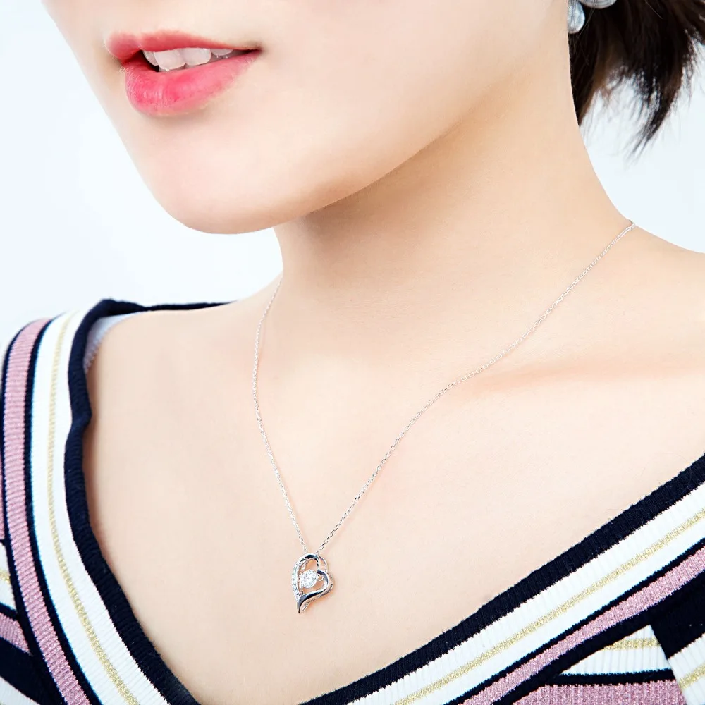veecans 925 Sterling Silver Love Heart Necklace Pendant with Cubic Zirconia Elegant Jewellery Gifts for Women
veecans 925 Sterling Silver Love Heart Necklace Pendant with Cubic Zirconia Elegant Jewellery Gifts for Women
