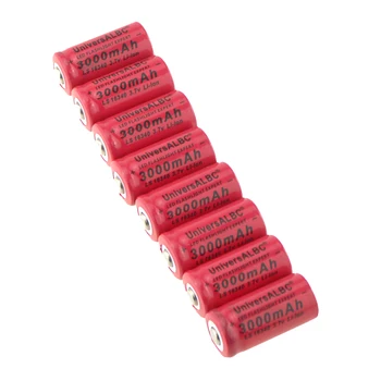 3.7V 3000mAh 16340 Batteries Rechargeable Li-ion 16340 Battery For Laser Pen LED Flashlight Rechargeable 16340 CR123A Battery
3.7V 3000mAh 16340 Batteries Rechargeable Li-ion 16340 Battery For Laser Pen LED Flashlight Rechargeable 16340 CR123A Battery