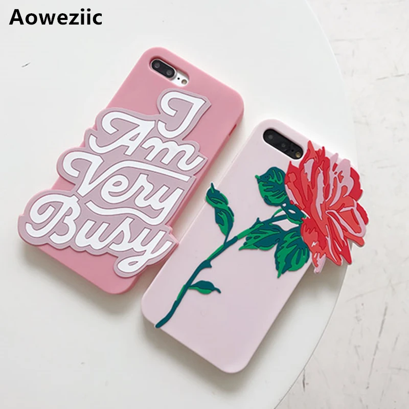 Aoweziic Fashion Letter Valentine Gift 3D Rose Flower Romantic Coque Soft Silicon Phone Back Cover Case For iPhone 7 6 6S 6 Plus 
Aoweziic Fashion Letter Valentine Gift 3D Rose Flower Romantic Coque Soft Silicon Phone Back Cover Case For iPhone 7 6 6S 6 Plus