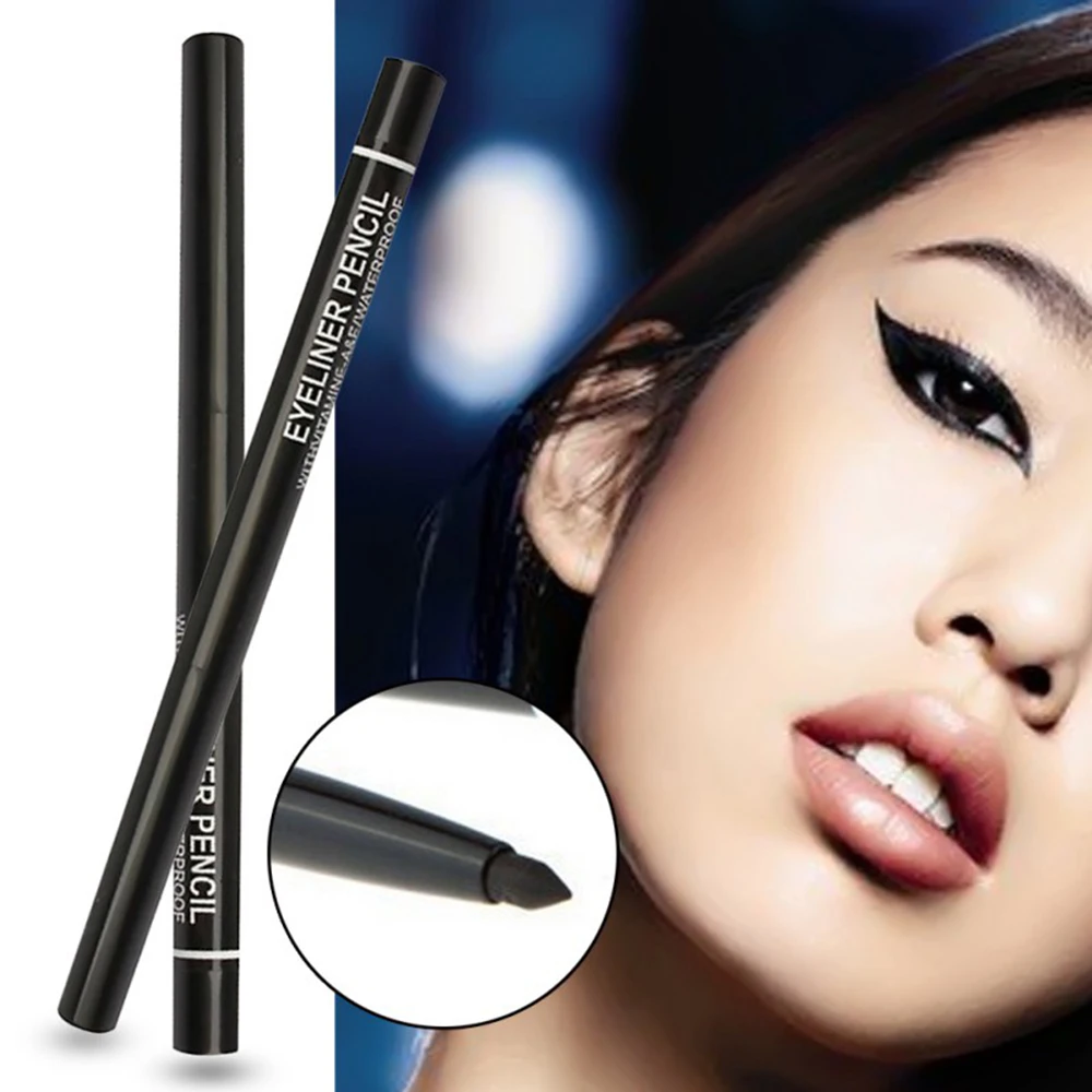 

Black Automatic Rotating Eyeliner Waterproof and Sweatproof Not Blooming Eyeliner Long Lasting Eye Makeup Beauty Cosmetics TSLM1