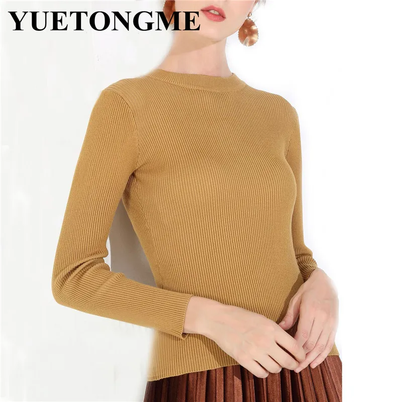 YUETONGME Fashion Women Sweaters and Pullovers Sueter Mujer O neck Solid Slim Sexy Elastic Women Tops BTL233
YUETONGME Fashion Women Sweaters and Pullovers Sueter Mujer O neck Solid Slim Sexy Elastic Women Tops BTL233