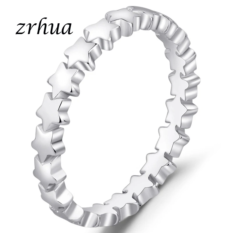 ZRHUA Brand 925 Silver Rings for Women Classic Full Star Jewelry Vintage White Ring Best Lovers Valentine's Day Gift Promotion
ZRHUA Brand 925 Silver Rings for Women Classic Full Star Jewelry Vintage White Ring Best Lovers Valentine's Day Gift Promotion