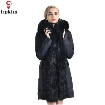 Women Winter Long Jacket Padded Coat Big Fake Fur Collar Thick Warm Solid Jackets Elegant Women Parka Cotton Coats New CH715
Women Winter Long Jacket Padded Coat Big Fake Fur Collar Thick Warm Solid Jackets Elegant Women Parka Cotton Coats New CH715