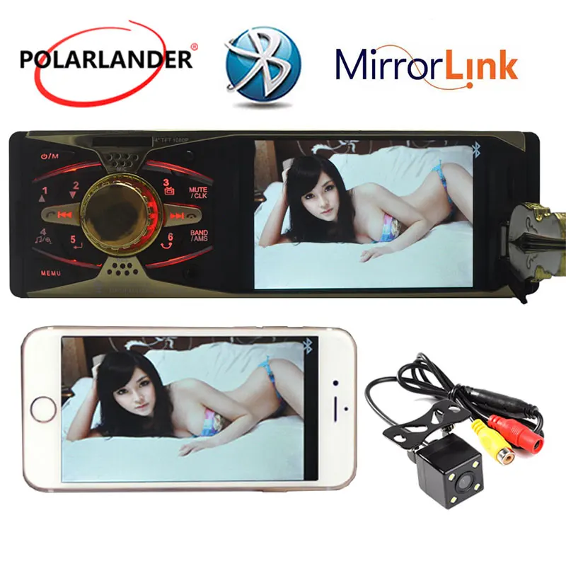 4'' 1 Din HD Car Radio Audio Stereo MP5 Bluetooth Mirror Link For Android TFT SD USB +Camera Remote control 4 inch
4'' 1 Din HD Car Radio Audio Stereo MP5 Bluetooth Mirror Link For Android TFT SD USB +Camera Remote control 4 inch