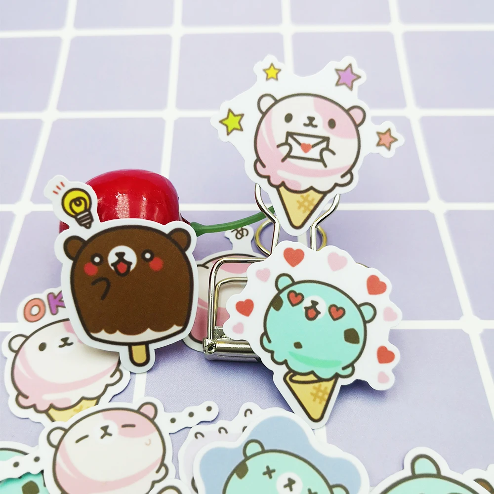 20/40pcs Romantic Cute Bear Ice Cream Creative Homemade Diary Clip Art Sticker Skateboard Doodle Laptop Sticker Child Gift
20/40pcs Romantic Cute Bear Ice Cream Creative Homemade Diary Clip Art Sticker Skateboard Doodle Laptop Sticker Child Gift