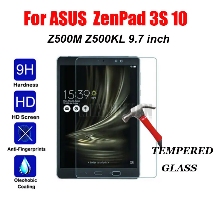 9H Explosion-Proof Tempered Glass Film For ASUS ZenPad 3S 10 Z500 Z500M Z500KL 9.7 Inch Tablet Screen Protector Protective Film
9H Explosion-Proof Tempered Glass Film For ASUS ZenPad 3S 10 Z500 Z500M Z500KL 9.7 Inch Tablet Screen Protector Protective Film