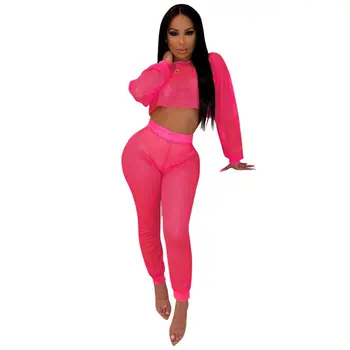 Two Piece Sets Short Tee Crop Tops and Long Pants 2020 Women Gauze Mesh See Through Long Sleeve Sexy Beach Tracksuit Club Outfit
Two Piece Sets Short Tee Crop Tops and Long Pants 2020 Women Gauze Mesh See Through Long Sleeve Sexy Beach Tracksuit Club Outfit
