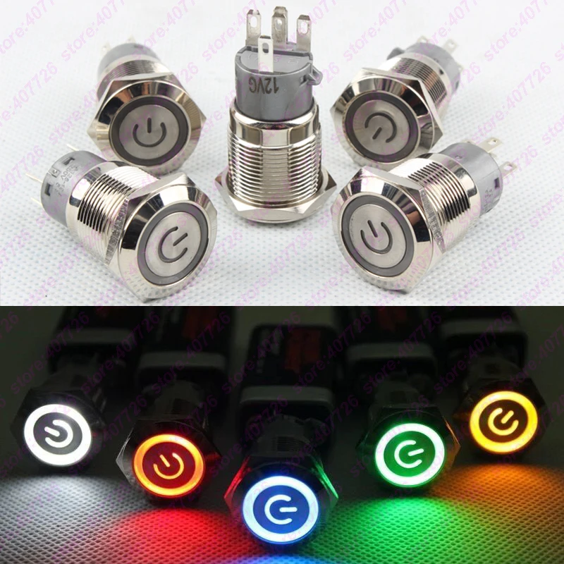 1PC 19MM Metal Power Start Push Button With LED 12V/24V Flat head Momentary Auto Reset Car dash Indication illuminated
1PC 19MM Metal Power Start Push Button With LED 12V/24V Flat head Momentary Auto Reset Car dash Indication illuminated