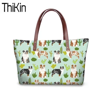 THIKIN Women Shoulder Bag Australian Shepherd Printing Handbags Ladies Fashion Top-Handle Bags Feminine Messenger Tote Bags
THIKIN Women Shoulder Bag Australian Shepherd Printing Handbags Ladies Fashion Top-Handle Bags Feminine Messenger Tote Bags
