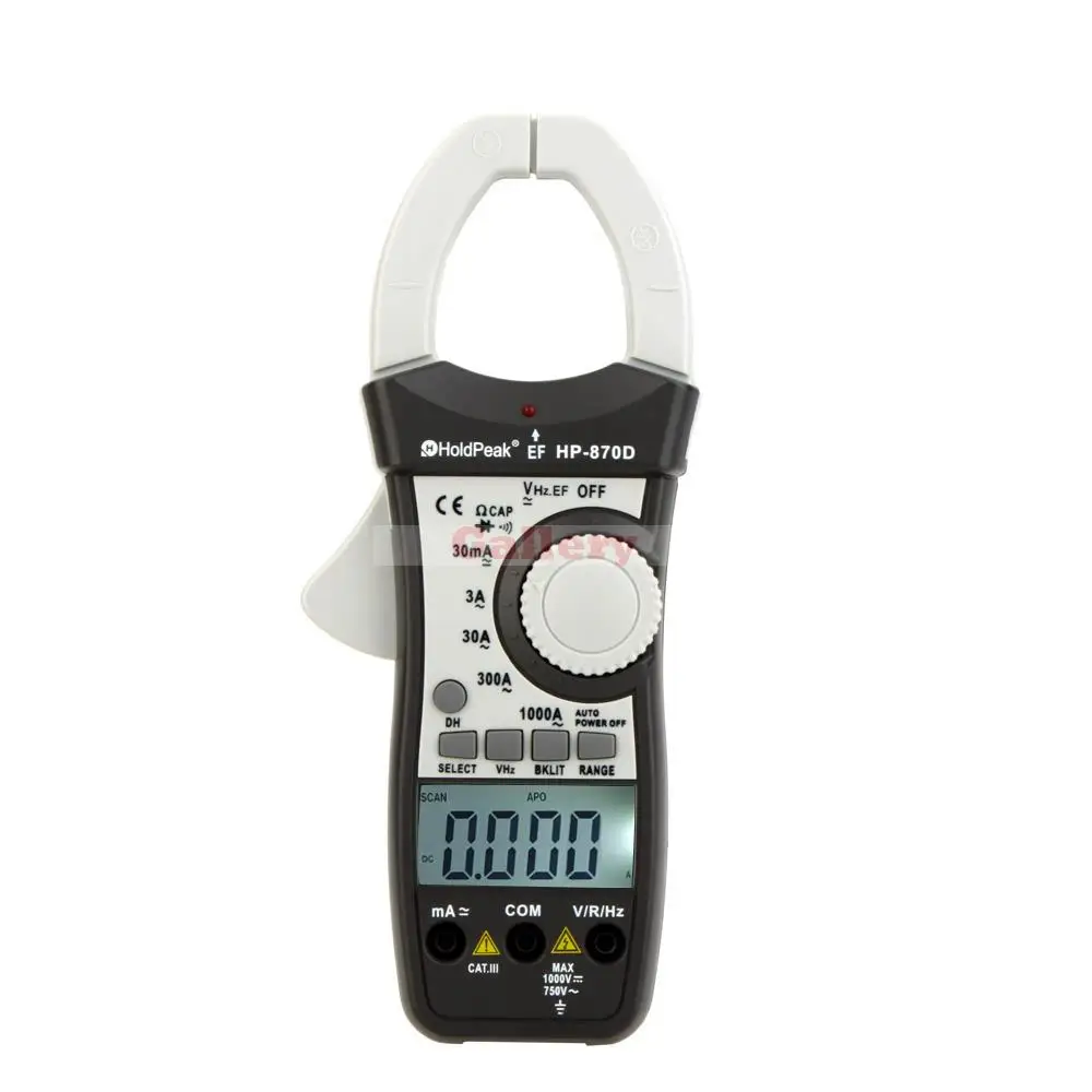 HP-870D Auto Range Scan Function Dual Display AC/DC Clamp Meter Voltage Current Resistance Frequency Digital Multimeter
HP-870D Auto Range Scan Function Dual Display AC/DC Clamp Meter Voltage Current Resistance Frequency Digital Multimeter