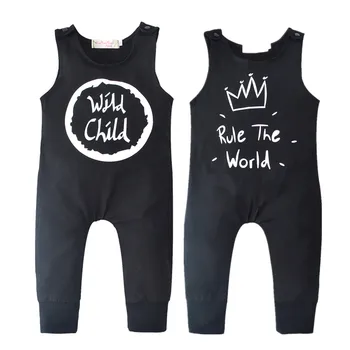 2019 New Style Baby Boys Girls Summer Clothes Cotton Black Sleeveless Letter Romper Toddler Outfits Infant Clothing Set
2019 New Style Baby Boys Girls Summer Clothes Cotton Black Sleeveless Letter Romper Toddler Outfits Infant Clothing Set