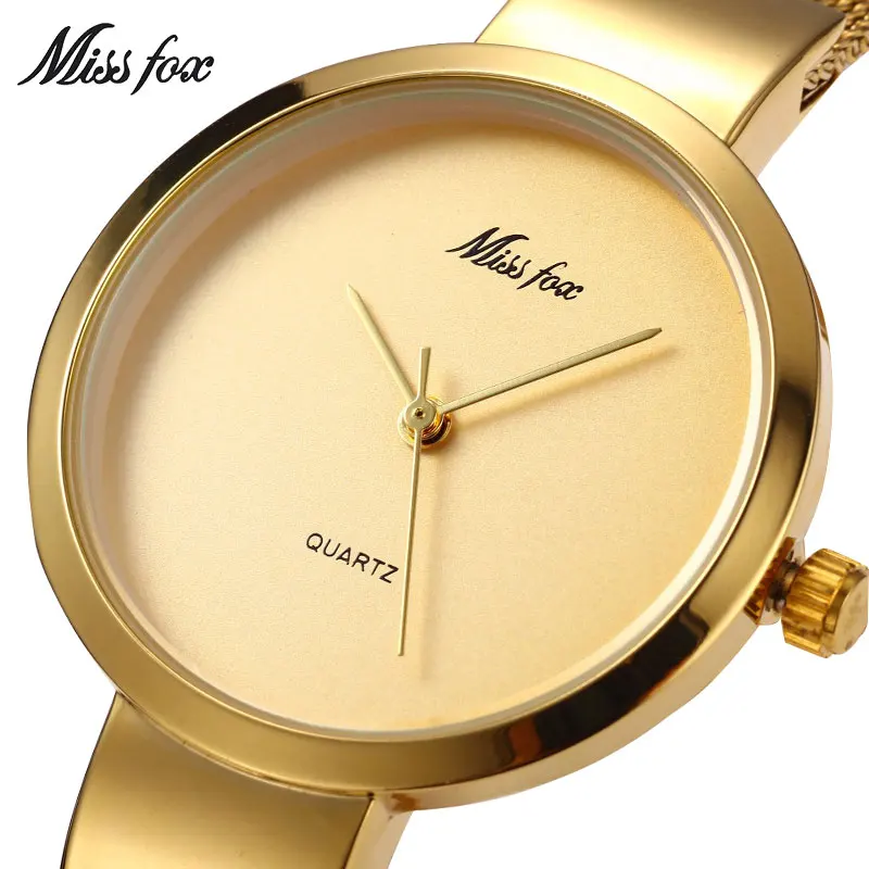 MISSFOX Miss Fox Casual Women Watches Silver Waterproof Wrist Watches For Women Gold Quartz Ladies Watch Stainless Steel Clock
MISSFOX Miss Fox Casual Women Watches Silver Waterproof Wrist Watches For Women Gold Quartz Ladies Watch Stainless Steel Clock
