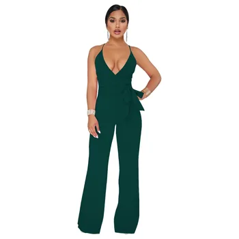 Sexy Wrap V Neck Pleated Lace Up Jumpsuit Women Spaghetti Strap Backless Cross Wide Leg Pants Outfits Elegant Outwear Jumpsuit
Sexy Wrap V Neck Pleated Lace Up Jumpsuit Women Spaghetti Strap Backless Cross Wide Leg Pants Outfits Elegant Outwear Jumpsuit