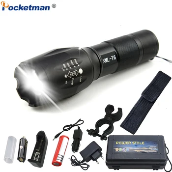 Super Bright XM-L T6 L2 LED Flashlight Rechargeable Zoomable Linternas Torch Waterproof Lamp by 1*18650 or 3*AAA Hand Light
Super Bright XM-L T6 L2 LED Flashlight Rechargeable Zoomable Linternas Torch Waterproof Lamp by 1*18650 or 3*AAA Hand Light