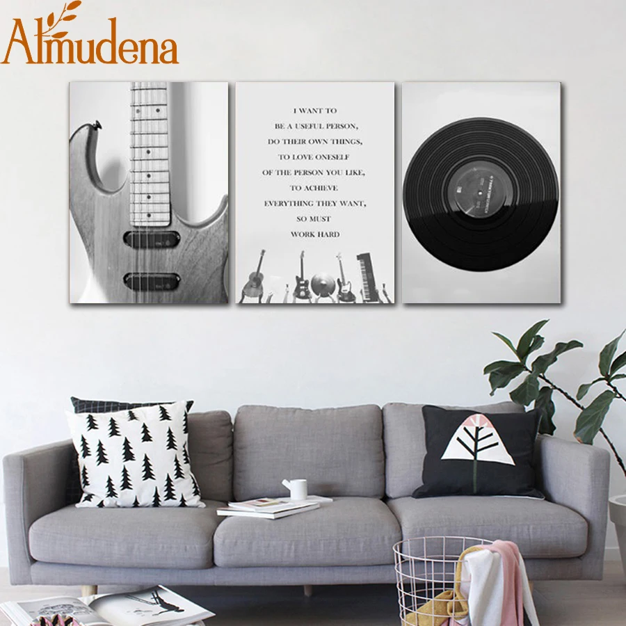 ALMUDENA Scandinavian Black and White Musical Instrument Decorative Painting Music Canvas Poster Unframed Wall Art Picture
ALMUDENA Scandinavian Black and White Musical Instrument Decorative Painting Music Canvas Poster Unframed Wall Art Picture