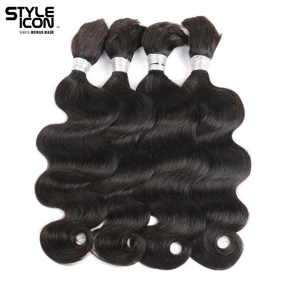 Styleicon 4 Bundles Deals Human Braiding Hair Bulk Natural Color Braiding Remy Peruvian Body Wave Bulk Hair Extension Crochet
Styleicon 4 Bundles Deals Human Braiding Hair Bulk Natural Color Braiding Remy Peruvian Body Wave Bulk Hair Extension Crochet