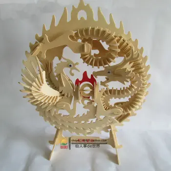 Children's toys New fancy Intelligent educational toy 3D animal model wooden puzzles Lucky Dragon & Phoenix puzzle toy
Children's toys New fancy Intelligent educational toy 3D animal model wooden puzzles Lucky Dragon & Phoenix puzzle toy