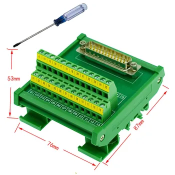 DB25 D-Sub DIN Rail Mount Interface Module , DB25 Male Breakout Board ,DB25 splitter
DB25 D-Sub DIN Rail Mount Interface Module , DB25 Male Breakout Board ,DB25 splitter
