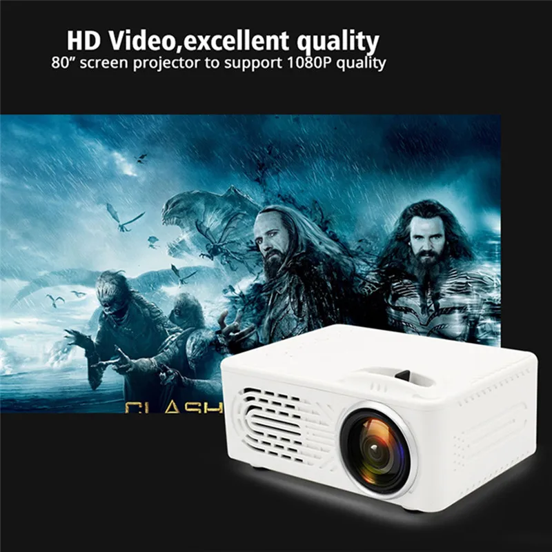 2019 Upgrade Smart Mini Projector Full HD 1080P Built-in Battery Home Theater Projector Accessories with Built-in Speaker 3.5mm
2019 Upgrade Smart Mini Projector Full HD 1080P Built-in Battery Home Theater Projector Accessories with Built-in Speaker 3.5mm