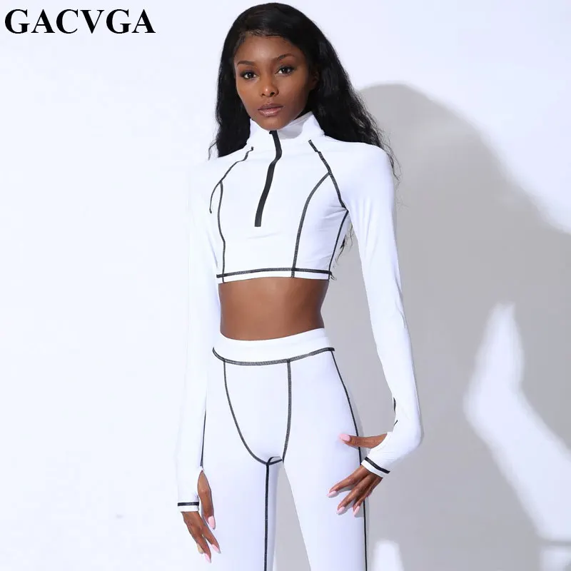 GACVGA 2019 Long Sleeve Two Piece Sexy Bodycon Jumpsuit Romper Autumn Winter Elegant Jumpsuit Long Pants Sport Playsuit Overalls
GACVGA 2019 Long Sleeve Two Piece Sexy Bodycon Jumpsuit Romper Autumn Winter Elegant Jumpsuit Long Pants Sport Playsuit Overalls